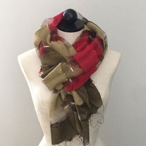 Gauzy Striped Scarf